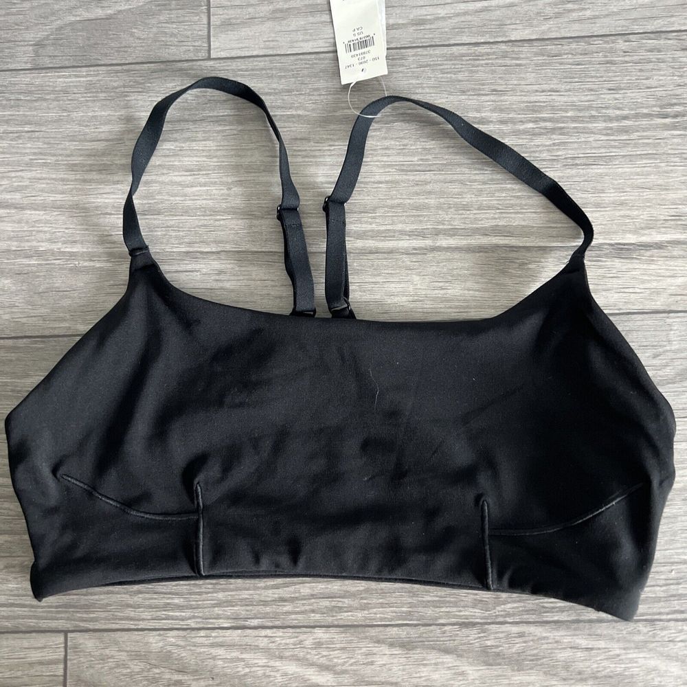 aerie Black Seamless Light Support Bralette